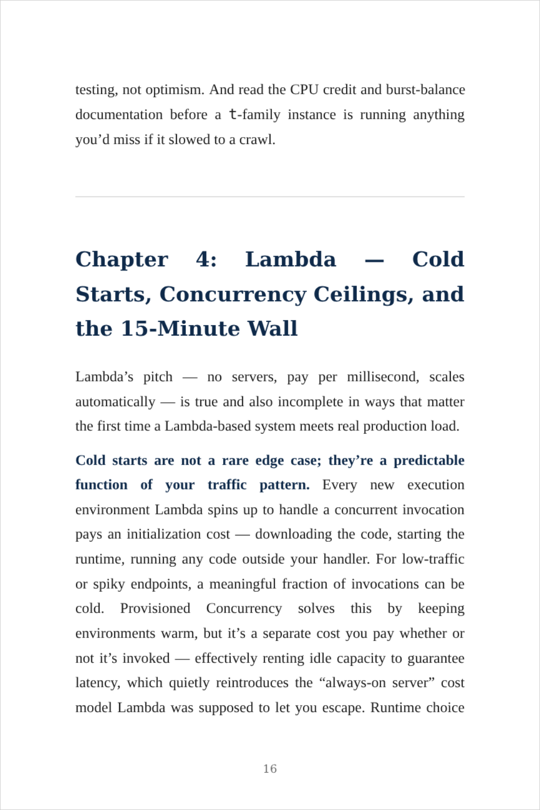 Technical chapter page